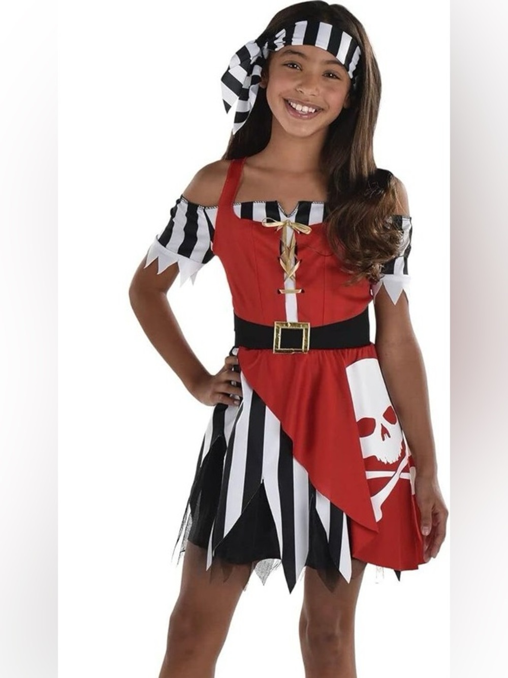 Disney Cruise Halloween Cosplay Pirate Costume - Girls Medium 8/10